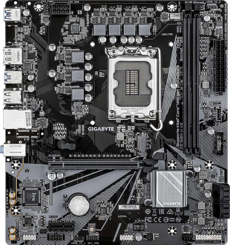 Pagrindinė plokštė Gigabyte B760M H V2 (1700) (D)