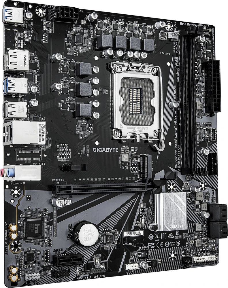 Pagrindinė plokštė Gigabyte B760M H V2 (1700) (D)