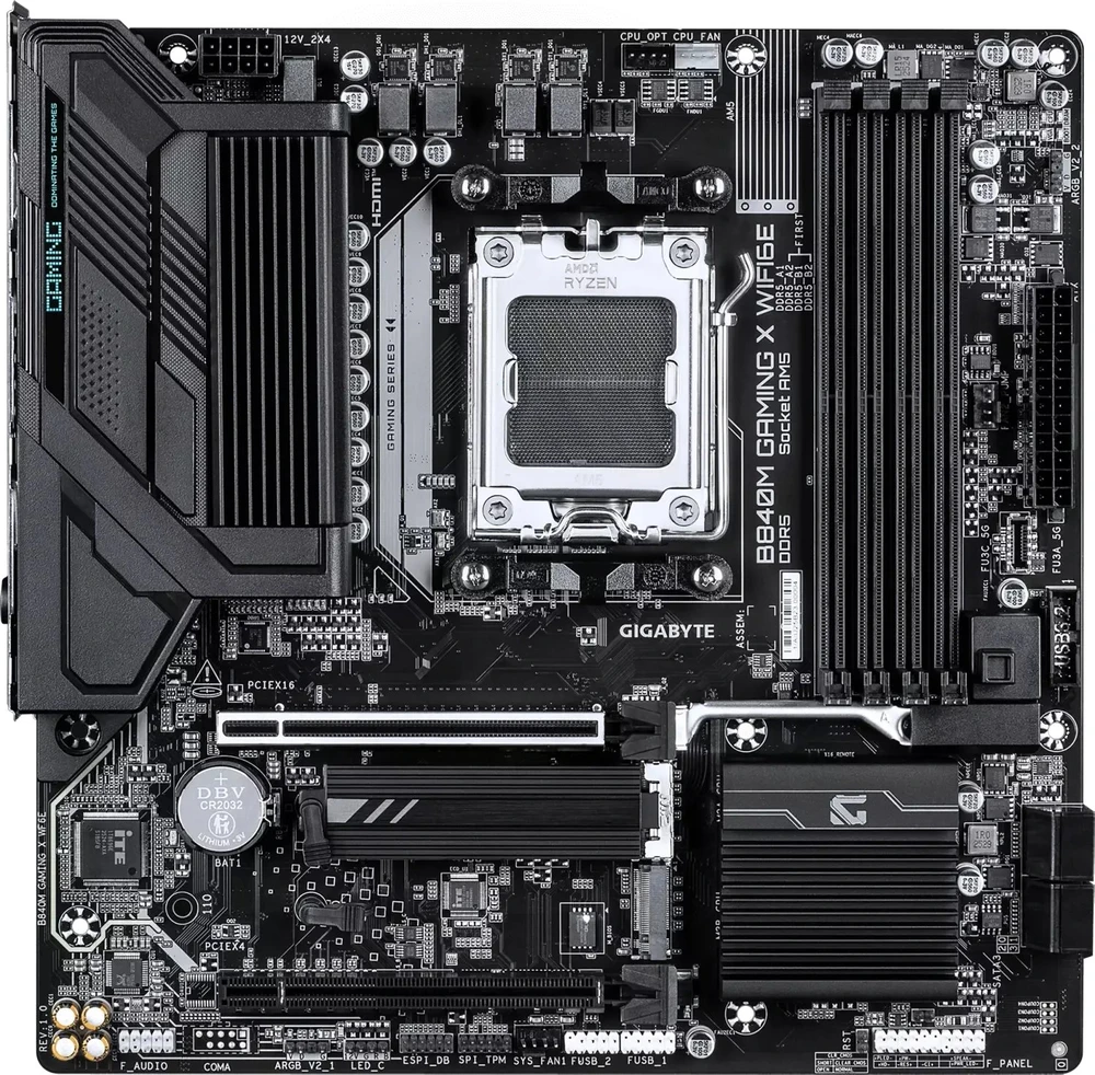 Pagrindinė plokštė Gigabyte B840M GAMING X WF6E