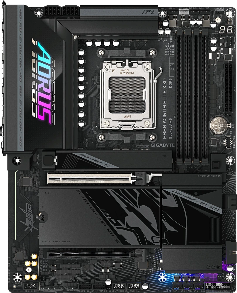 Pagrindinė plokštė GIGABYTE B850 AORUS ELITE X3D AMD B850 AM5 lizdas ATX