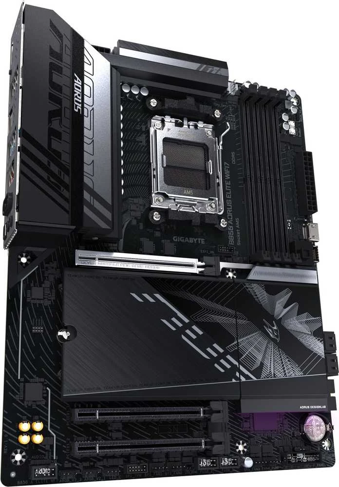 Pagrindinė plokštė „Gigabyte B850 A ELITE WF7“ | Procesorių šeima AMD | Procesoriaus lizdas AM5 | DDR5 | Palaikomos kietojo disko sąsajos SATA, M.2 | SATA jungčių skaičius 4