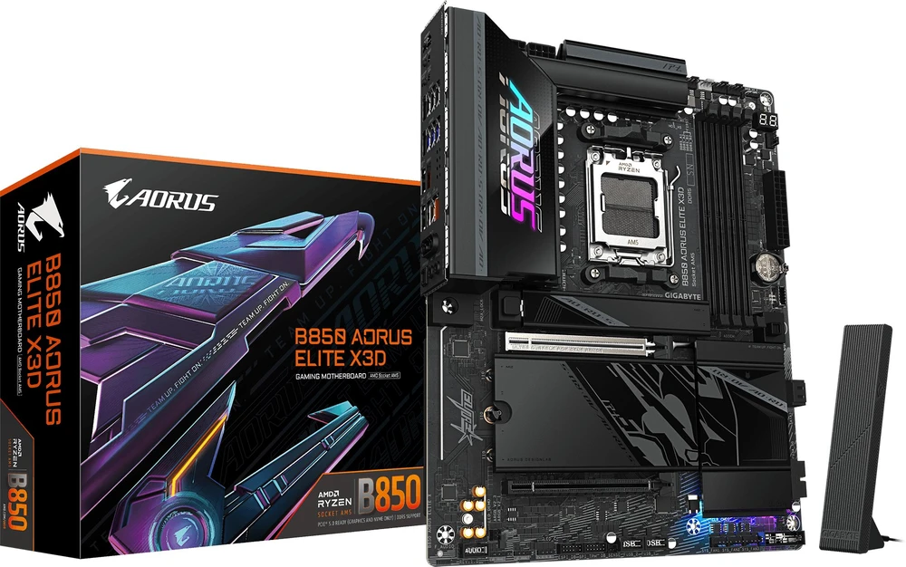 Pagrindinė plokštė GIGABYTE B850 AORUS ELITE X3D AMD B850 AM5 lizdas ATX