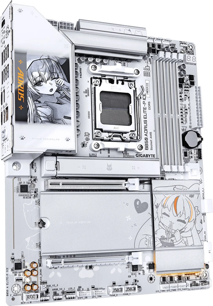 GIGABYTE B850 AORUS ELITE-P pagrindinė plokštė, AMD, AM5 lizdas, AMD Ryzen 7000 serija, AMD Ryzen 8000 serija, AMD Ryzen 9000 serija, AM5 lizdas, DDR5-SDRAM, 256 GB