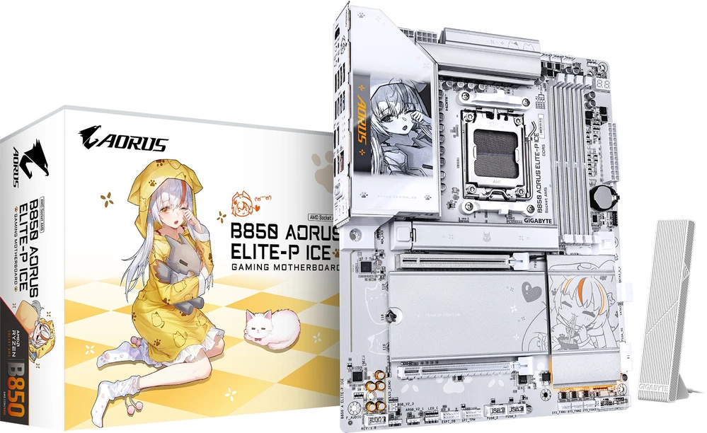 GIGABYTE B850 AORUS ELITE-P pagrindinė plokštė, AMD, AM5 lizdas, AMD Ryzen 7000 serija, AMD Ryzen 8000 serija, AMD Ryzen 9000 serija, AM5 lizdas, DDR5-SDRAM, 256 GB