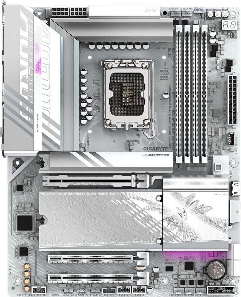 Pagrindinė plokštė Gigabyte B860 A ELITE WF7 ICE