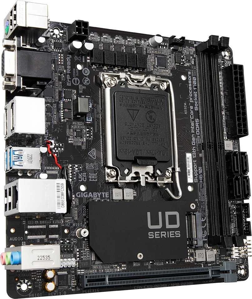Pagrindinė plokštė GIGABYTE H610I LGA1700 1xHDMI 1xDP