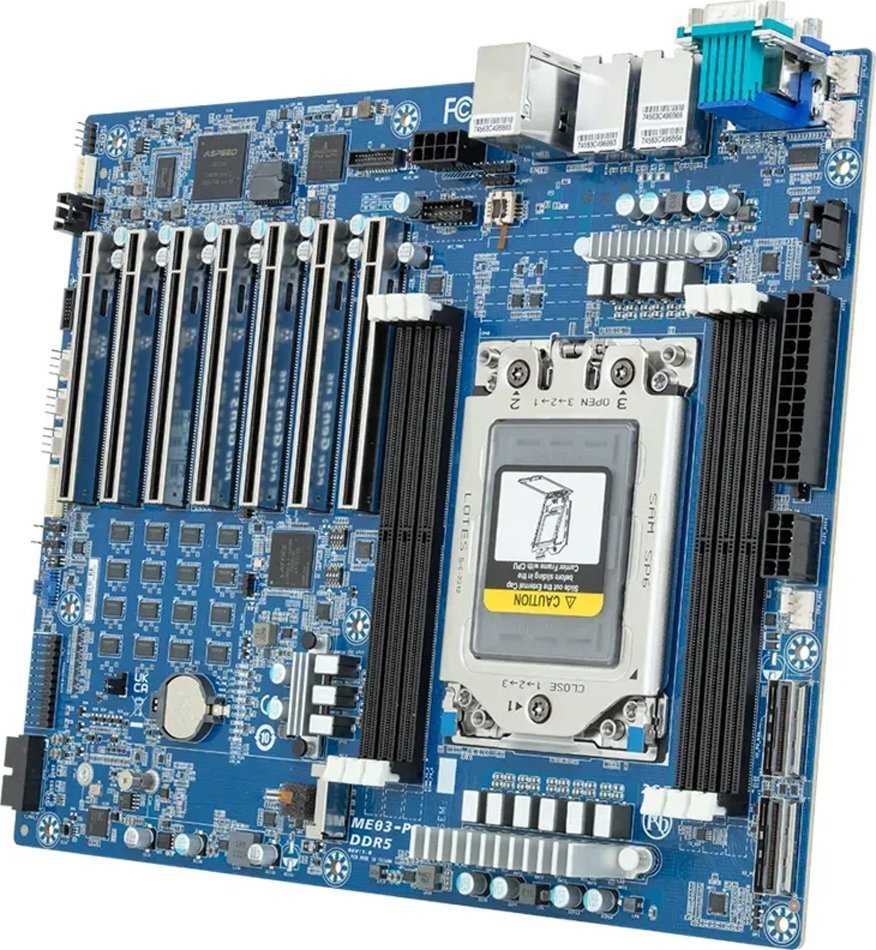 Gigabyte Gigabaito pagrindinė plokštė ME03-PE0 AMD EPYC ATX Sockel SP6 Masinis