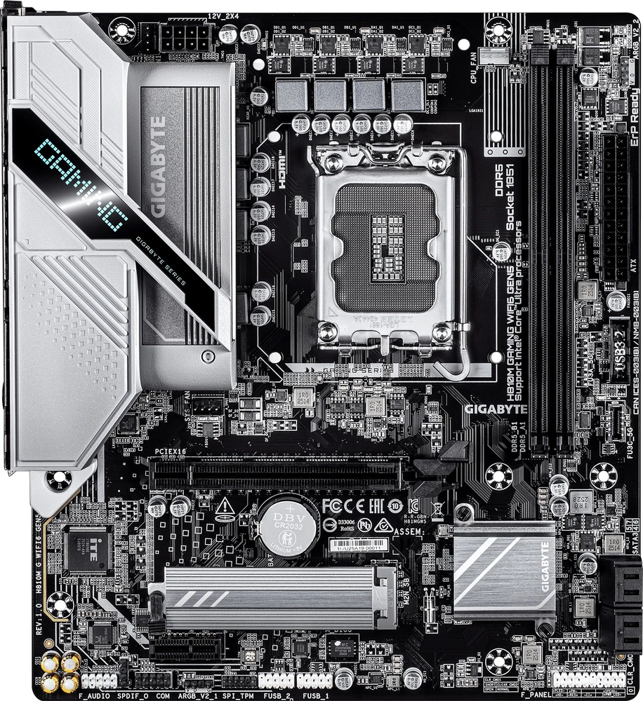 pagrindinė plokštė Gigabyte H810M GAMING WIFI6 GEN5