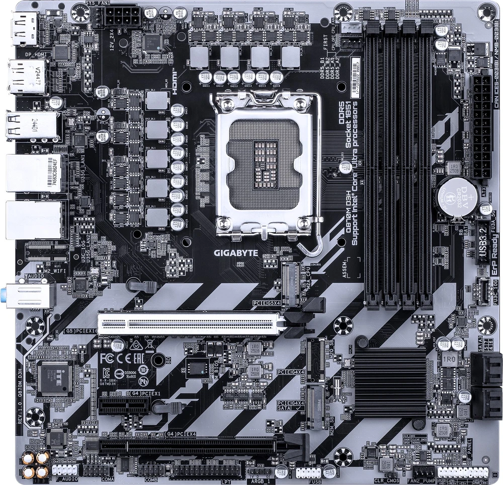 pagrindinė plokštė Gigabyte Q870M D3H