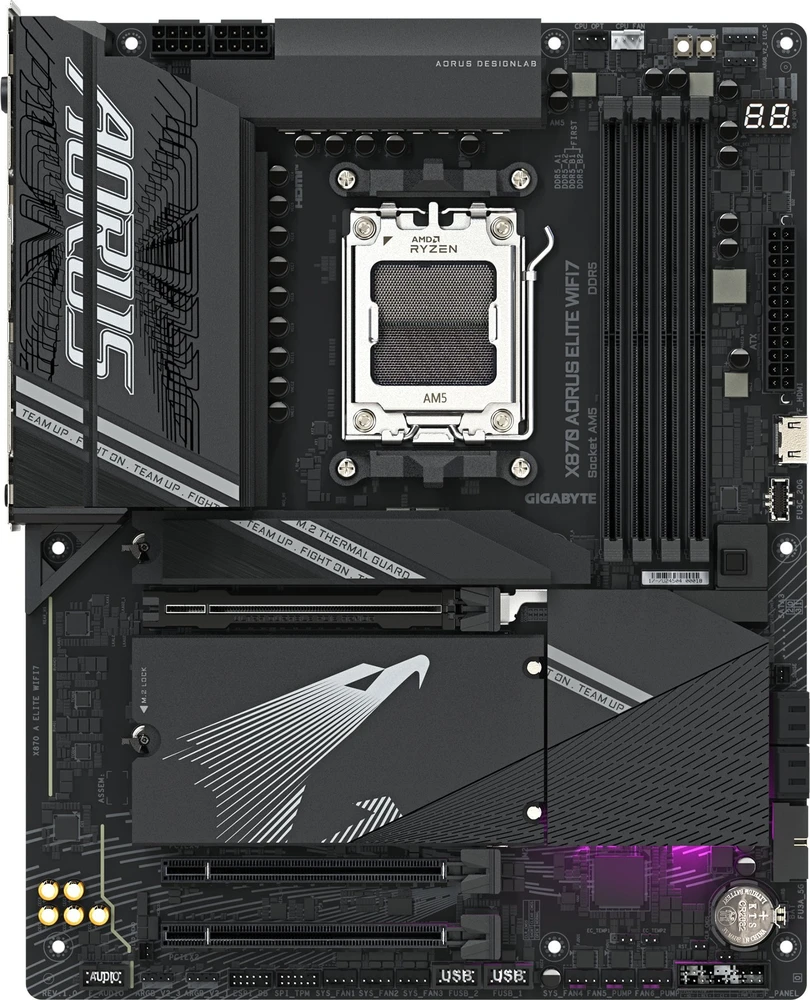 Pagrindinė plokštė GIGABYTE X870 A ELITE WIFI7 AM5 ATX MB