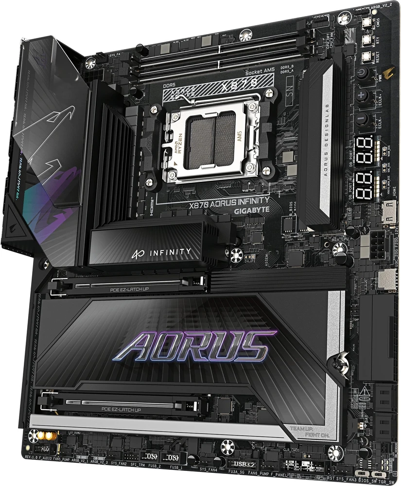Gigabyte pagrindinė plokštė x870 aorus infinity am5 4ddr5 atx