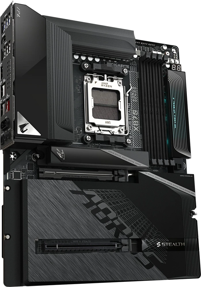 Pagrindinė plokštė GIGABYTE X870 AORUS STEALTH AMD X870 AM5 lizdas ATX