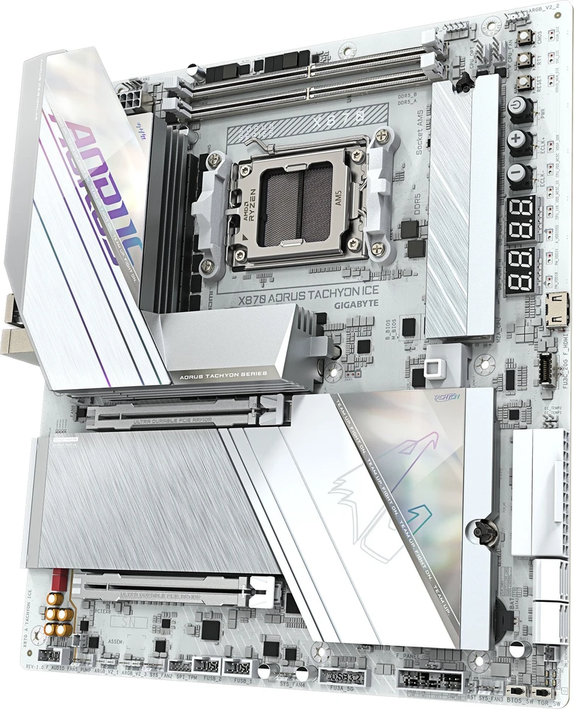 Pagrindinė plokštė GIGABYTE X870 A TACHYON ICE AM5 ATX MB
