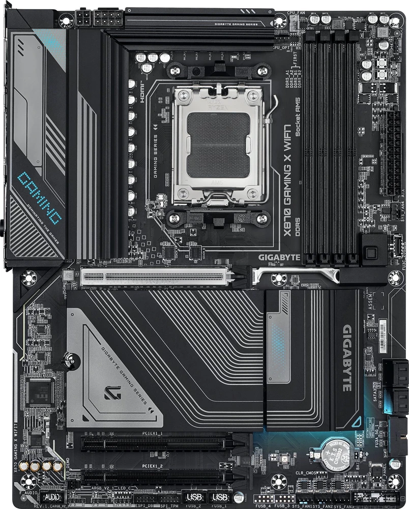 Pagrindinė plokštė GIGABYTE X870 GAMING X WIFI7 AM5 ATX MB