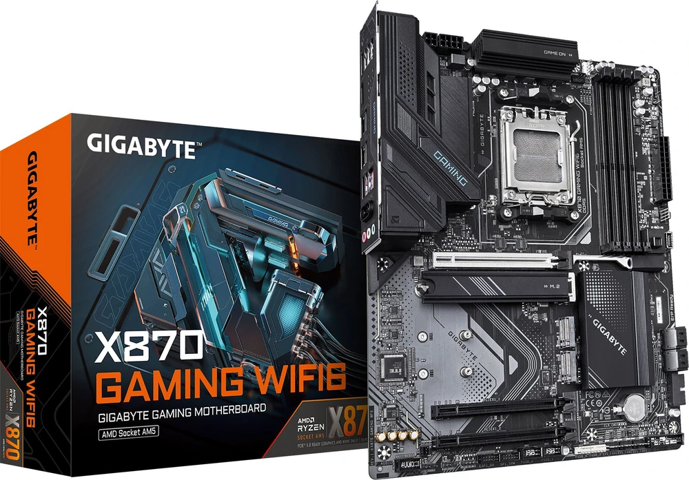 Pagrindinė plokštė GIGABYTE X870 GAMING WF6 AM5 4xDDR5 6xSATA 3xM.2