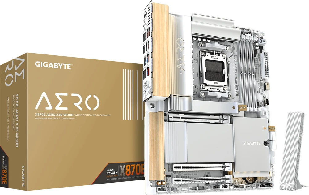 Pagrindinė plokštė Gigabyte X870E AERO X DARK WOOD