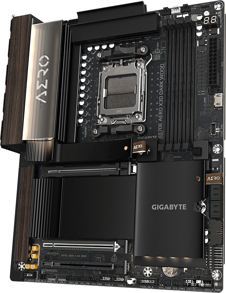 Pagrindinė plokštė Gigabyte X870E AERO X DARK WOOD