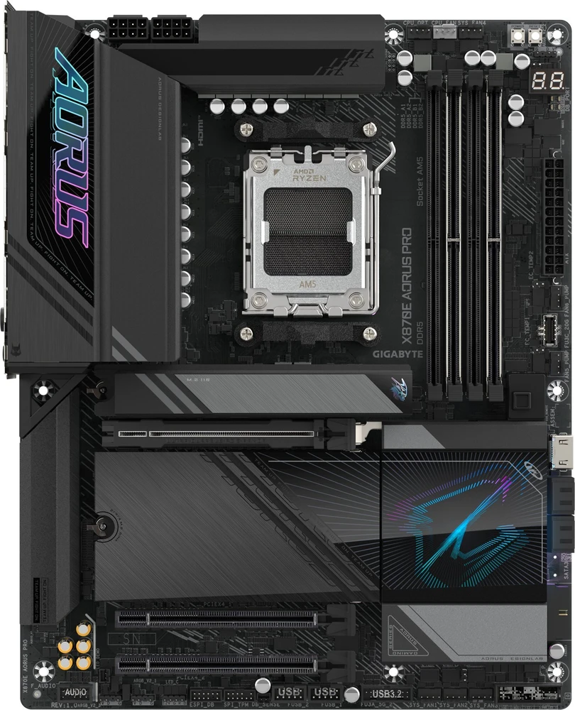 Pagrindinė plokštė GIGABYTE X870E AORUS PRO AM5 ATX MB