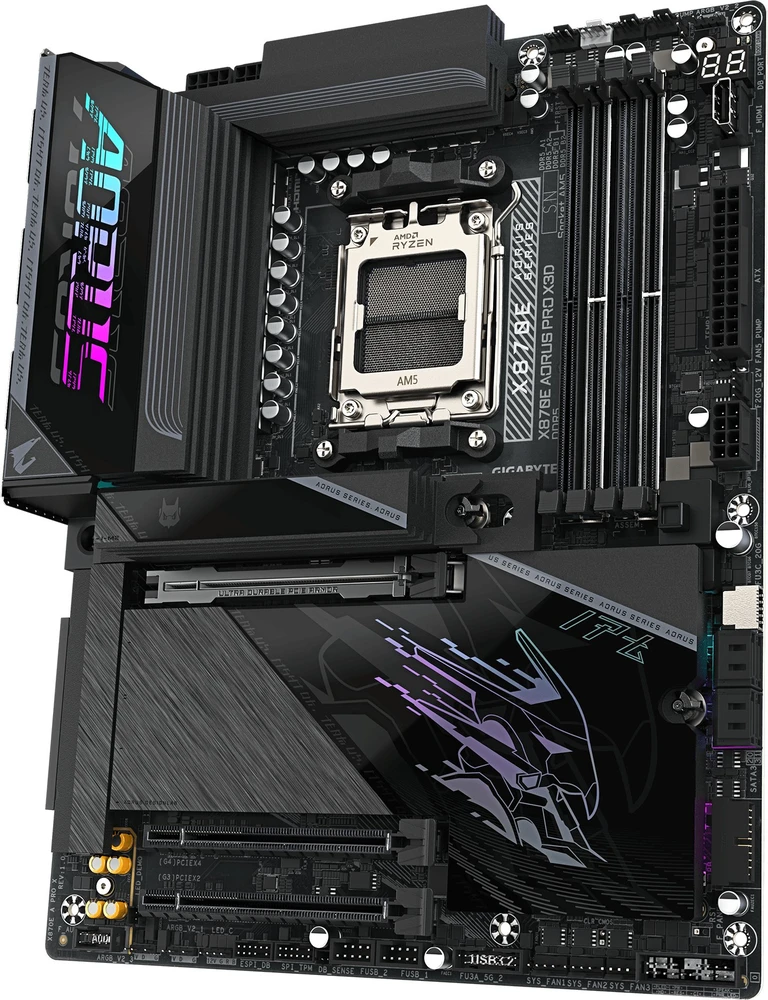 Pagrindinė plokštė Gigabyte X870E AORUS PRO X3D (AM5) (D)