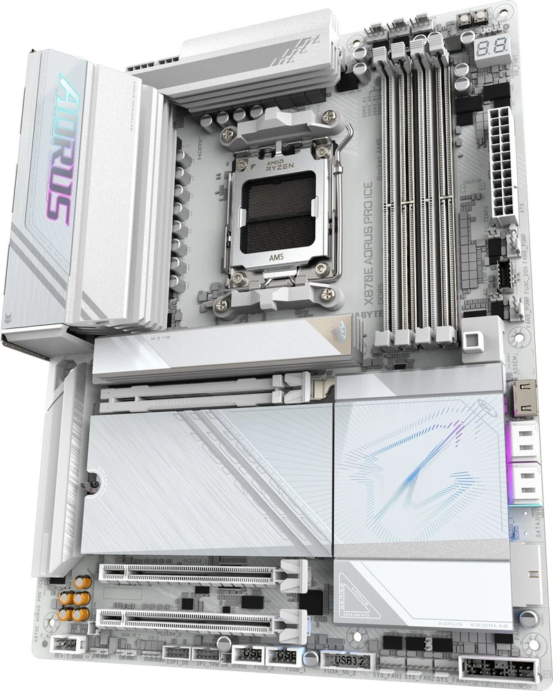 Pagrindinė plokštė GIGABYTE X870E AORUS PRO ICE AM5 ATX MB