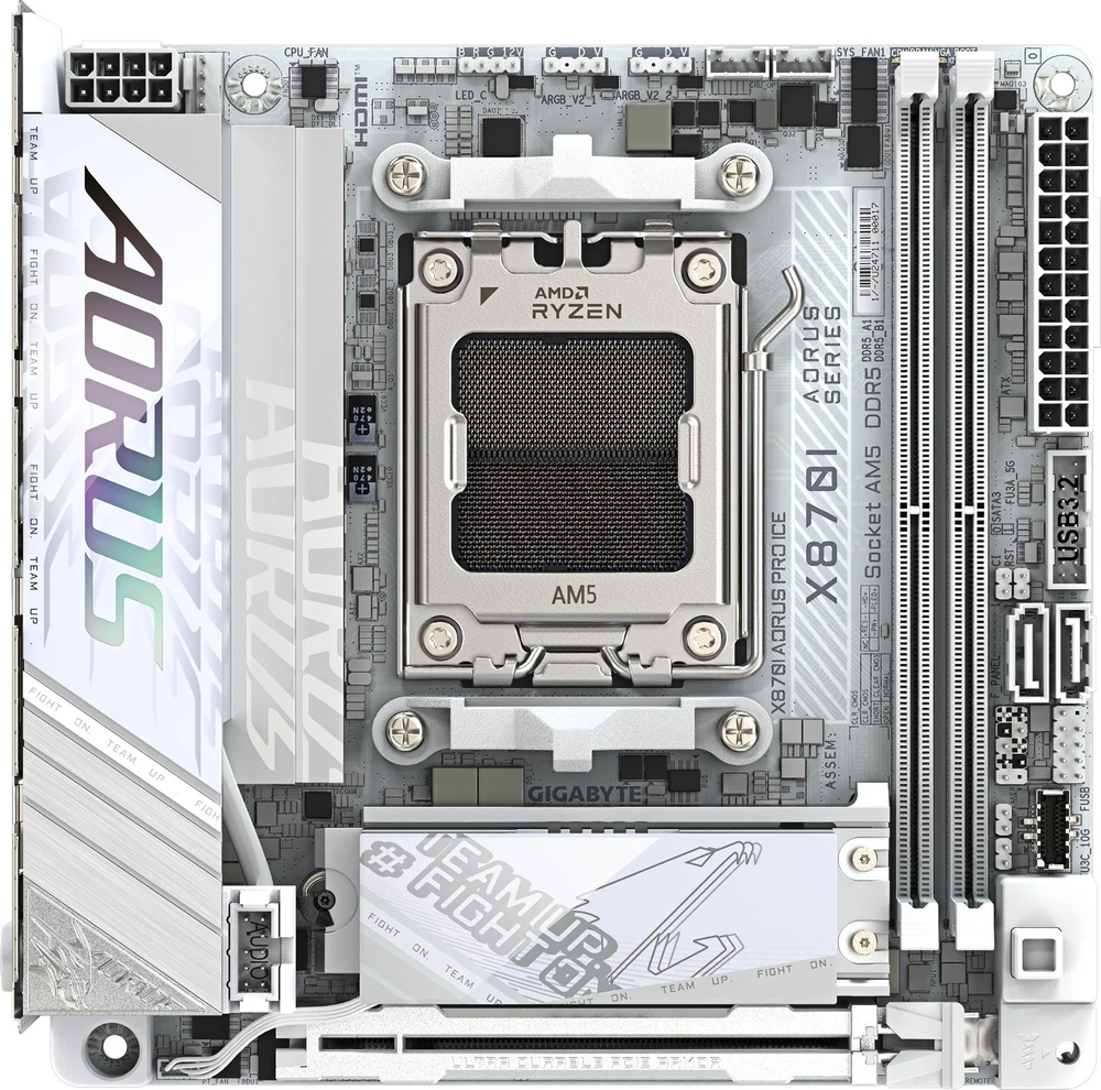 Pagrindinė plokštė GIGABYTE X870I AORUS PRO ICE AM5 ITX MB