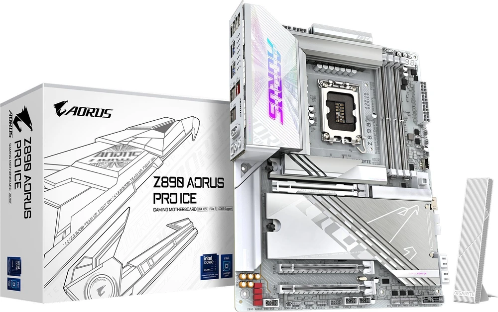 Pagrindinė plokštė GIGABYTE Z890 AORUS PRO ICE