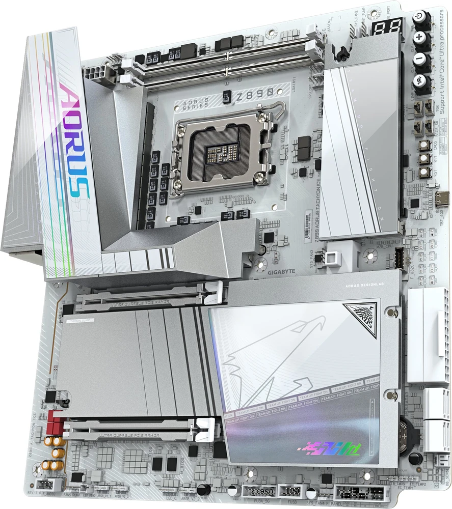 Pagrindinė plokštė GIGABYTE Z890 A TACHYON ICE LGA1851 4xDDR5 4xSATA 5xM.2