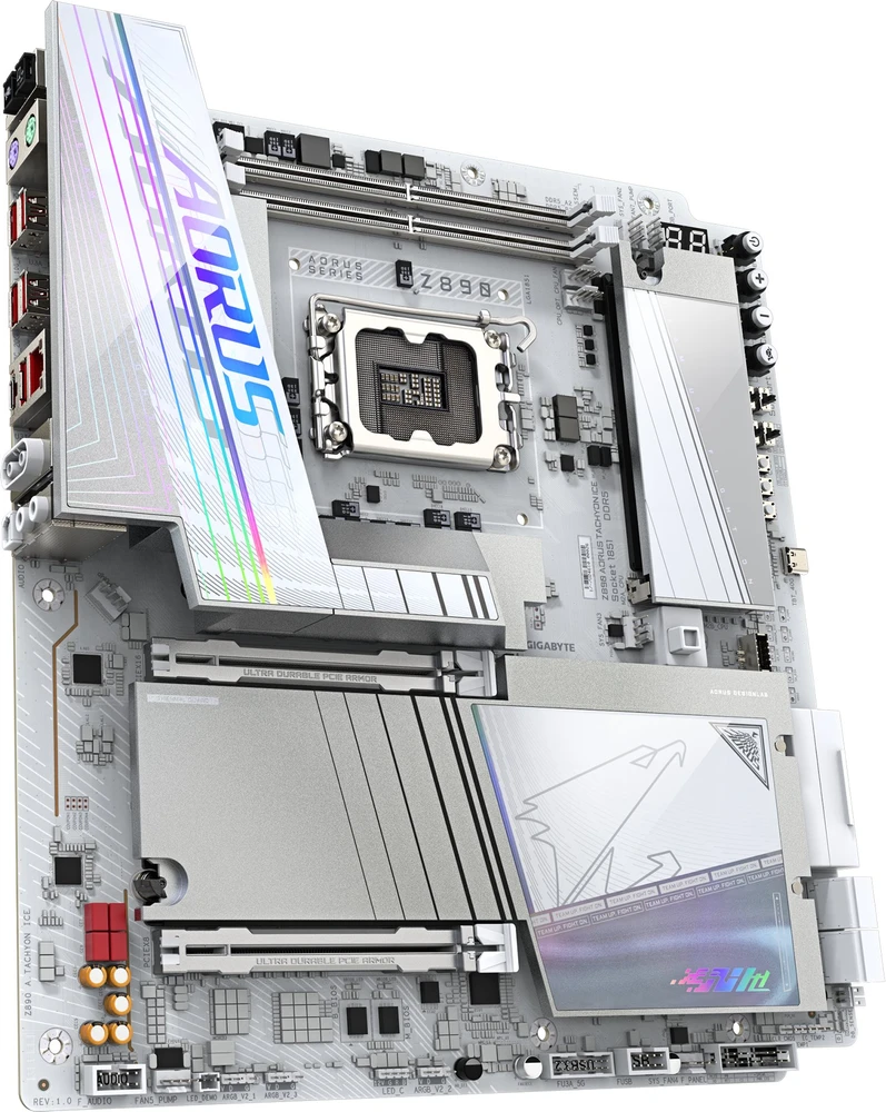 Pagrindinė plokštė GIGABYTE Z890 A TACHYON ICE LGA1851 4xDDR5 4xSATA 5xM.2