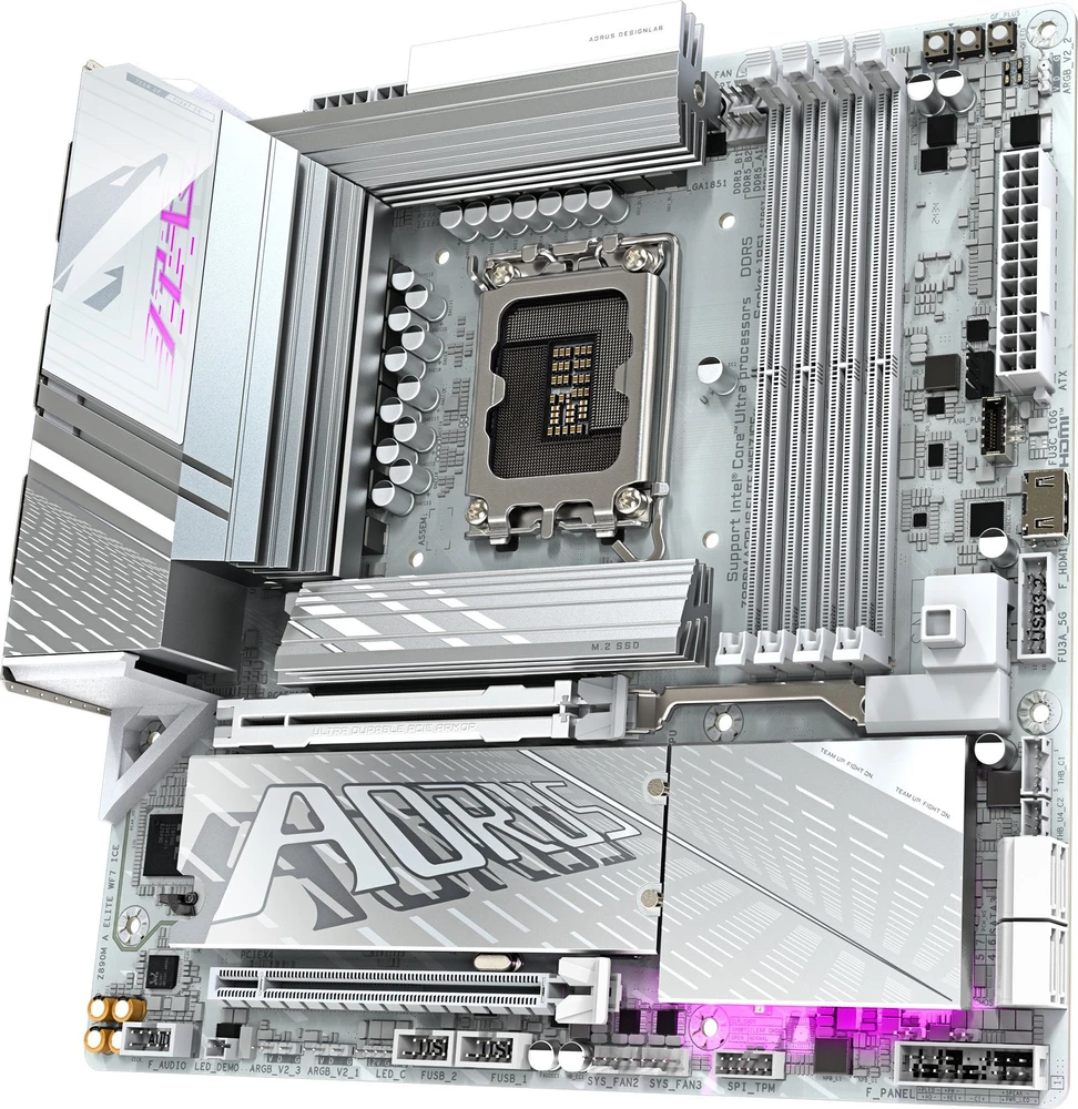 Pagrindinė plokštė GIGABYTE Z890M ELITE WF7 ICE