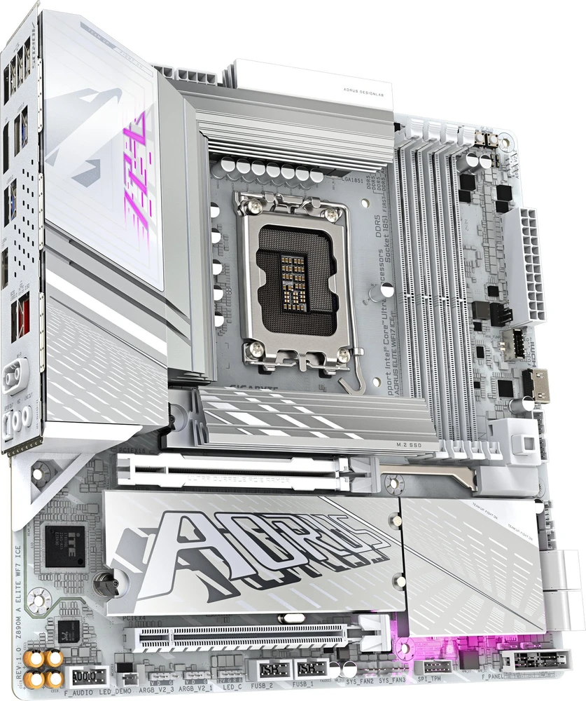 Pagrindinė plokštė GIGABYTE Z890M ELITE WF7 ICE