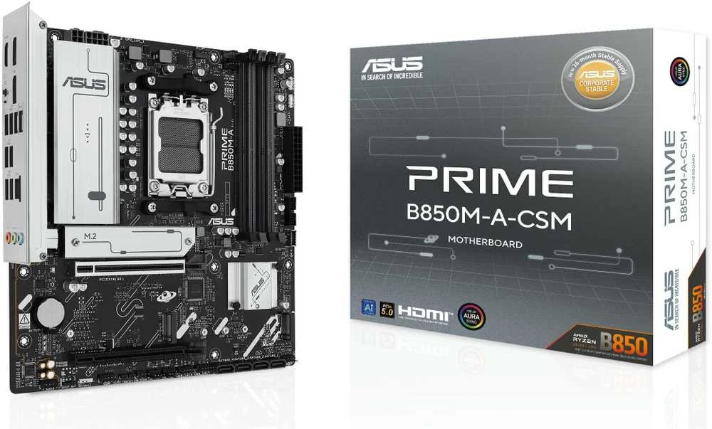 pagrindinė plokštė Asus PRIME B850M-A-CSM