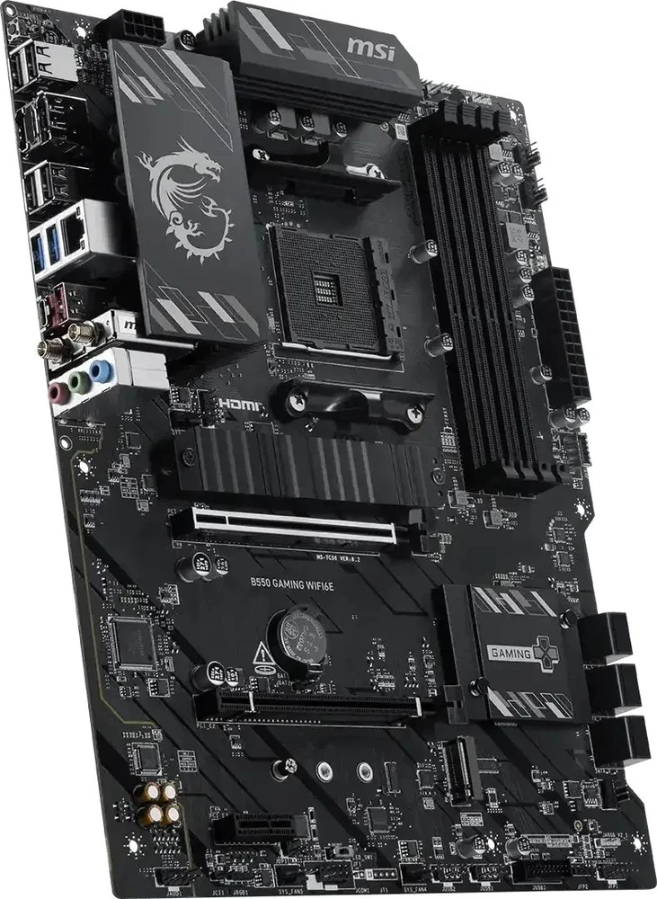 MSI B550 GAMING WIFI6E pagrindinė plokštė AMD B550 AM4 lizdas