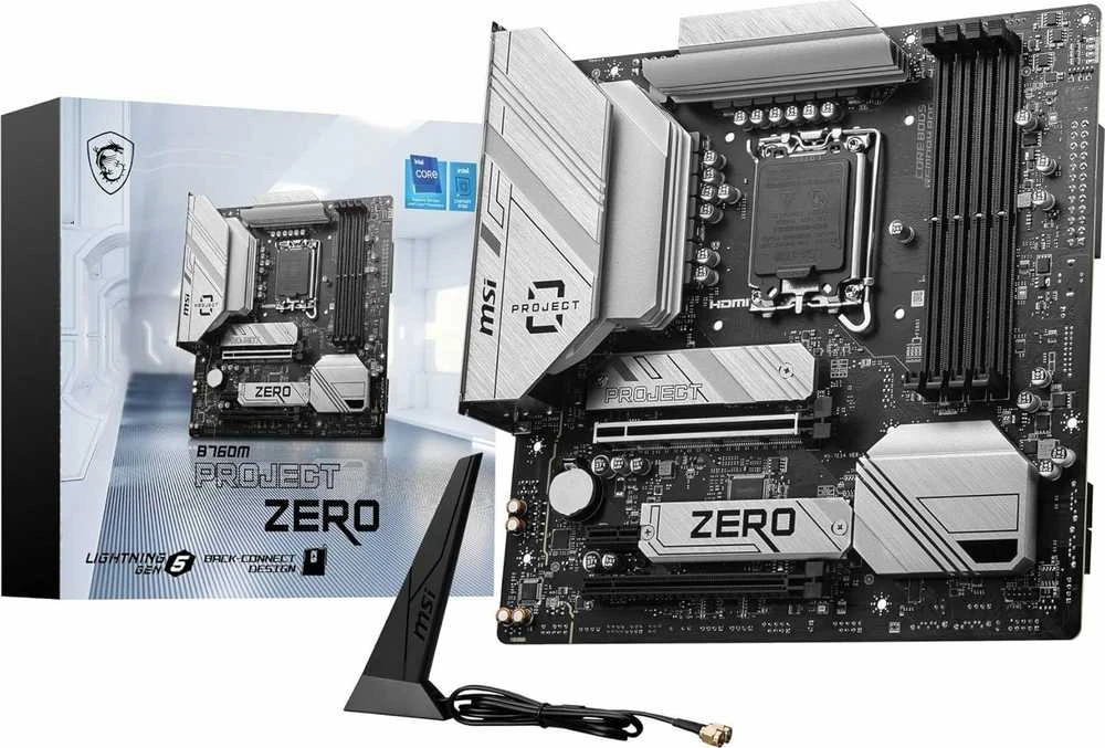 Pagrindinė plokštė MSI B760M PROJEKTAS NULIS | Procesorių šeima Intel | Procesoriaus lizdas LGA1700 | DDR5 | Palaikomos standžiojo disko sąsajos SATA, M.2 | SATA jungčių skaičius 4