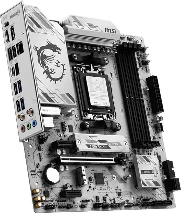 Pagrindinė plokštė MSI B850M GAMING PLUS WIFI6E | Procesorių šeima AMD | Procesoriaus lizdas AM5 | Palaikomos standžiojo disko sąsajos SATA, M.2 | SATA jungčių skaičius 4