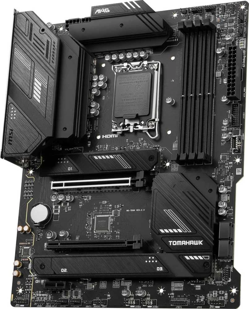 Pagrindinė plokštė MSI MAG B760 TOMAHAWK WIFI | Intel B760 Express | LGA1700 | ATX | Atmintis DDR5 | Atminties lizdai 4 | 1xPCI-Express 1x | 2xPCI-Express 16x | 3xM.2 | 1xHDMI | 1xDisplayPort