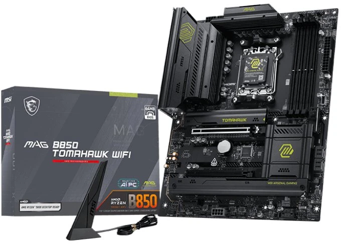 Pagrindinė plokštė MSI MAG B850 TOMAHAWK WIFI AM5 DDR5 ATX MB