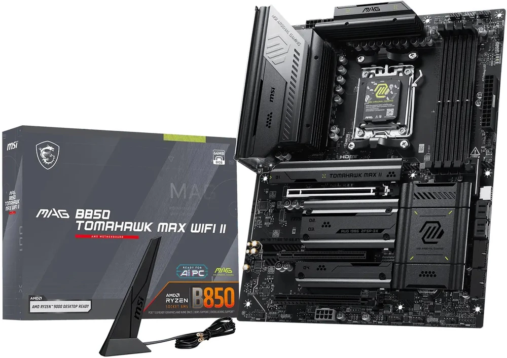 Pagrindinė plokštė MSI MAG B850 TOMAHAWK MAX WIFI II (AM5)