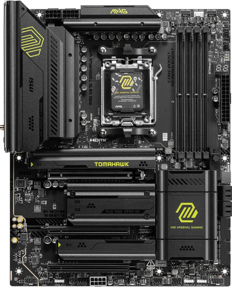 Pagrindinė plokštė MSI MAG X870 TOMAHAWK WIFI AM5 MB 4xDDR5 4xSATA 4xM.2