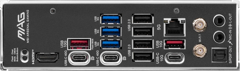 Pagrindinė plokštė MSI MAG X870 TOMAHAWK WIFI AM5 MB 4xDDR5 4xSATA 4xM.2