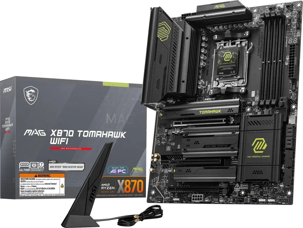Pagrindinė plokštė MSI MAG X870 TOMAHAWK WIFI AM5 MB 4xDDR5 4xSATA 4xM.2