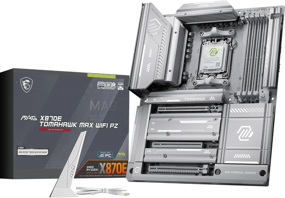 MSI MAG X870E TOMAHAWK MAX WIFI PZ pagrindinė plokštė AMD X870E su AM5 ATX lizdu