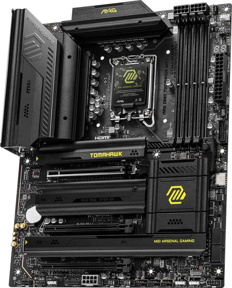 Pagrindinė plokštė MSI MAG Z890 TOMAHAWK WIFI | Procesorių šeima Intel | Procesoriaus lizdas LGA1851 | DDR5 UDIMM | Palaikomos standžiojo disko sąsajos SATA, M.2 | SATA jungčių skaičius 4