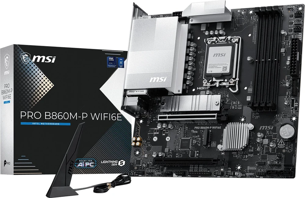 Pagrindinė plokštė MSI PRO B860M-P WIFI6E