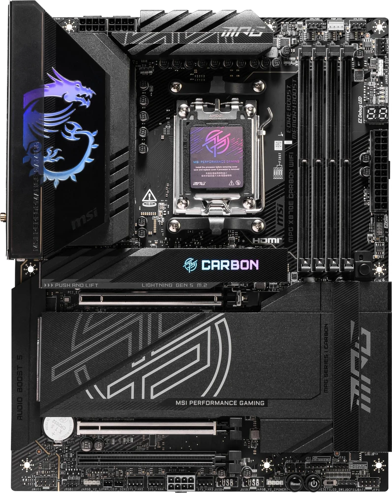 Pagrindinė plokštė MSI procesorių šeima AMD | Procesoriaus lizdas AM5 | DDR5 UDIMM | Palaikomos standžiojo disko sąsajos SATA, M.2 | SATA jungčių skaičius 4