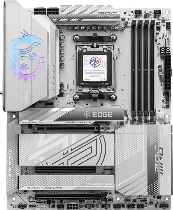 pagrindinė plokštė MSI MPG X870E EDGE TI WIFI