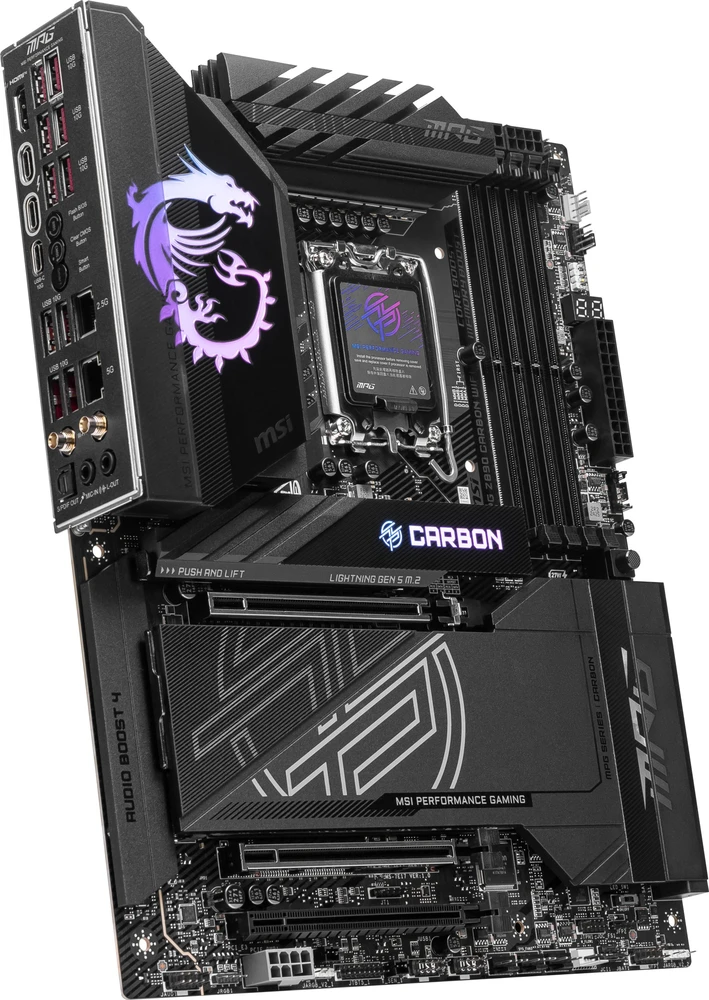 MSI MPG Z890 CARBON WIFI pagrindinė plokštė Intel Z890 LGA 1851 (Socket V1) ATX