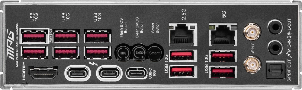 MSI MPG Z890 CARBON WIFI pagrindinė plokštė Intel Z890 LGA 1851 (Socket V1) ATX