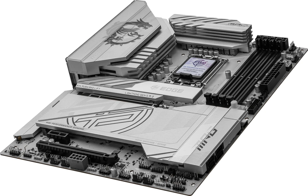 Pagrindinė plokštė MSI MPG Z890 EDGE TI WIFI | Intel Z890 | LGA1851 | ATX | Atmintis DDR5 | Atminties lizdai 4 | 1x PCI-Express 1x | 2xPCI-Express 16x | 5x M.2 | 1x HDMI | 2x Thunderbolt