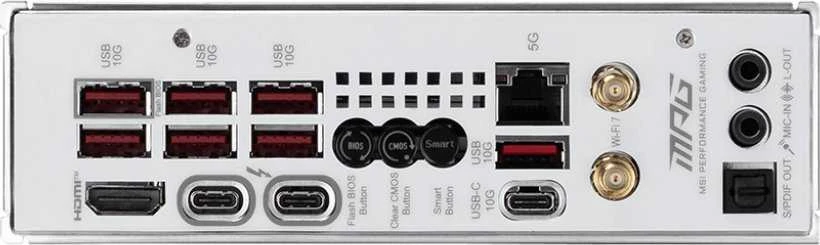 Pagrindinė plokštė MSI MPG Z890I EDGE TI WIFI | Procesorių šeima Intel | Procesoriaus lizdas LGA1851 | Palaikomos standžiojo disko sąsajos SATA, M.2 | SATA jungčių skaičius 2