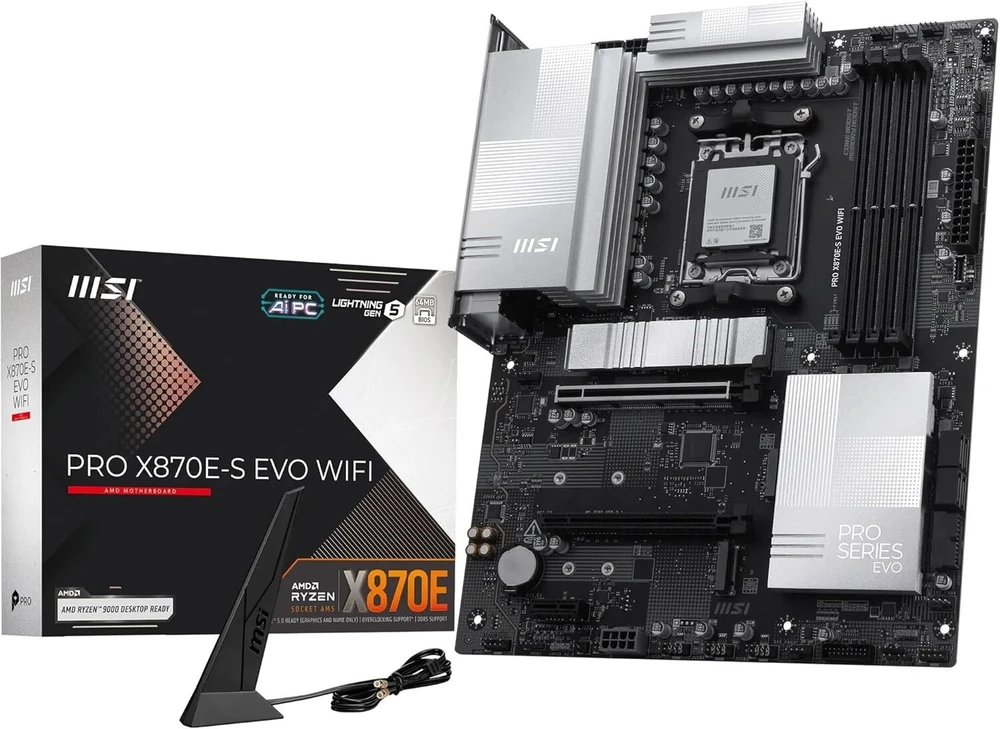 Pagrindinė plokštė MSI PRO X870E-S EVO WIFI AM5 ATX MB
